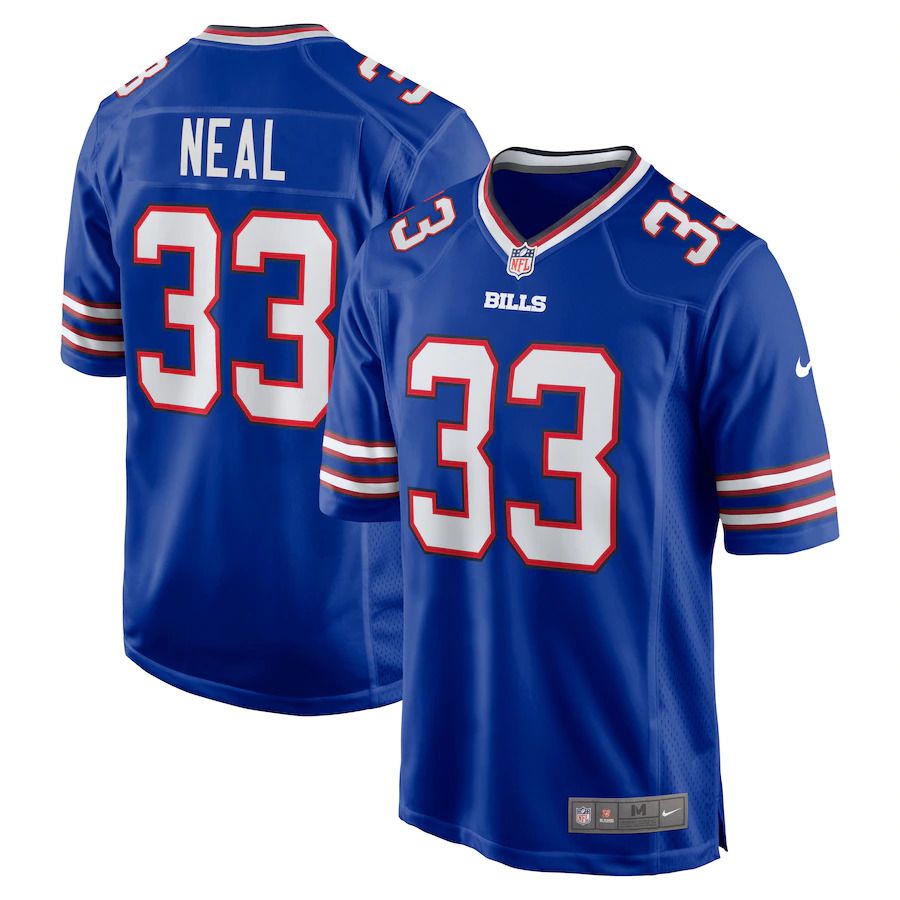 Men Buffalo Bills #33 Siran Neal Nike Royal Game NFL Jersey